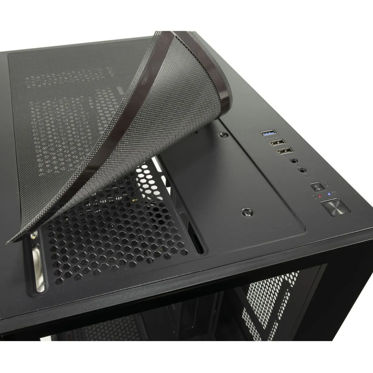 Inter-Tech C-501 Aspect Mini Tower ohne Netzteil schwarz