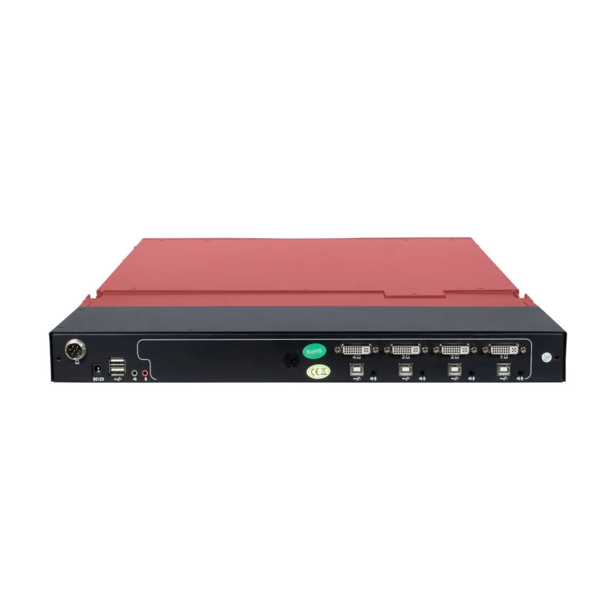 Inter-Tech IPC 19" LED KVM AS-9100 DLS, DVI