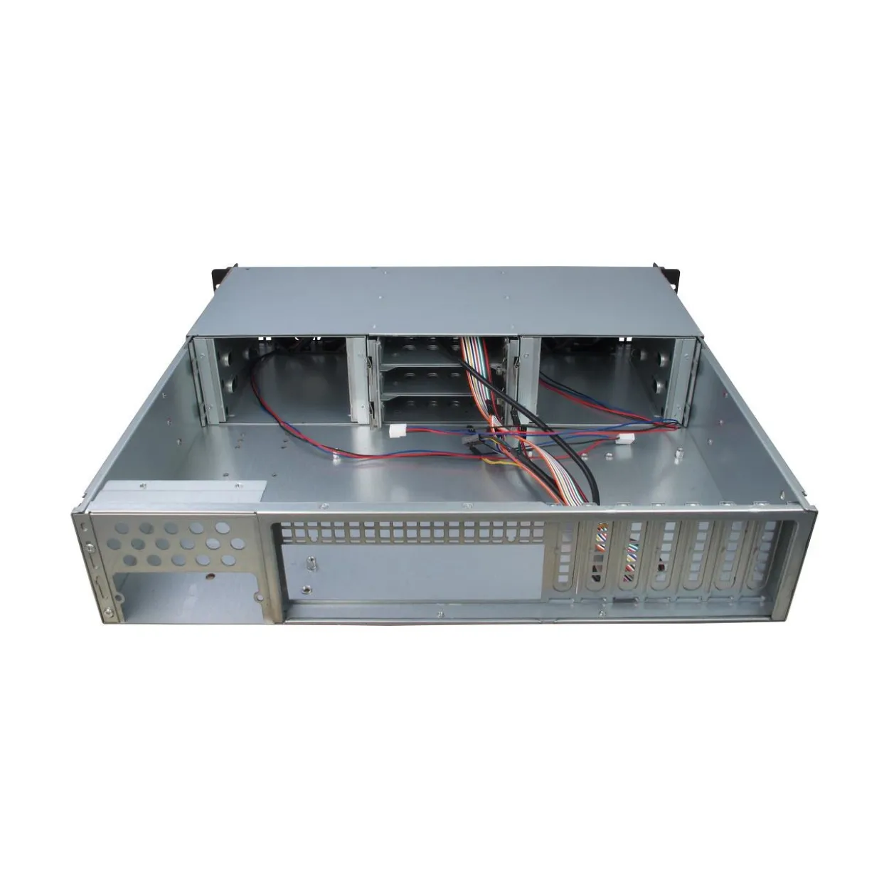 Inter-Tech IPC 2U-20240 Server Rack ohne Netzteil schwarz/silber
