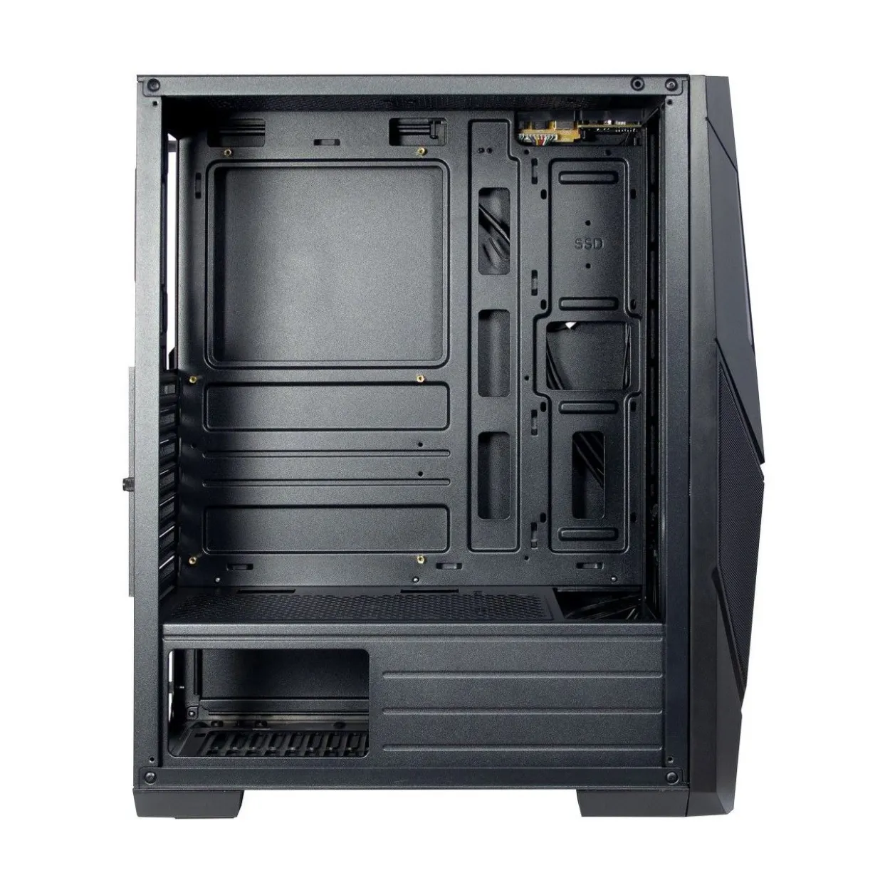 Inter-Tech IT-3303 Hornet mit Sichtfenster Midi Tower ohne Netzteil schwarz