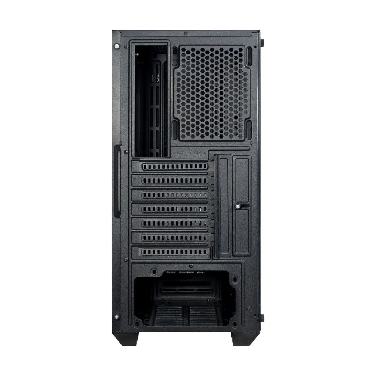 Inter-Tech IT-3303 Hornet mit Sichtfenster Midi Tower ohne Netzteil schwarz