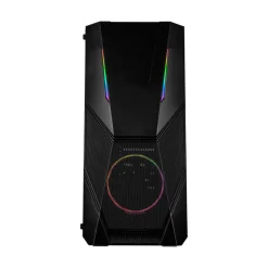 Inter-Tech IT-3303 Hornet mit Sichtfenster Midi Tower ohne Netzteil schwarz
