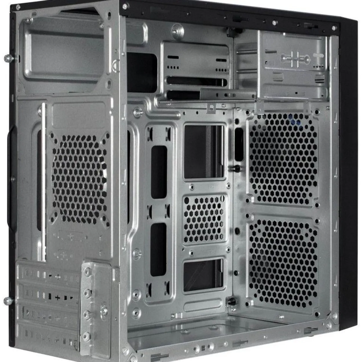 Inter-Tech IT-6502 Romea Mini Tower ohne Netzteil schwarz