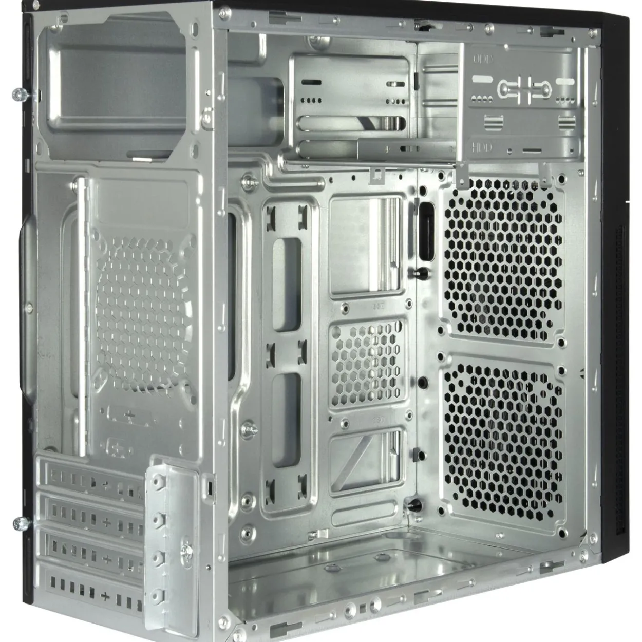 Inter-Tech IT-6521 Straight Mini Tower ohne Netzteil schwarz