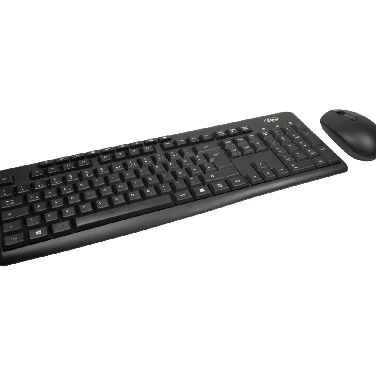 Inter-Tech KB-208 Deutsch 2.4 GHz und USB schwarz