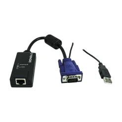 Inter-Tech KVM-AS 9104 TLS 4-fach 19Zoll RJ45/VGA LED Konsole