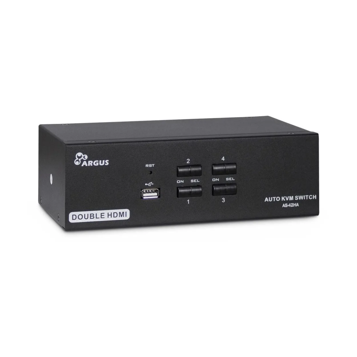 Inter-Tech KVM Switch KVM AS-42HA Metall