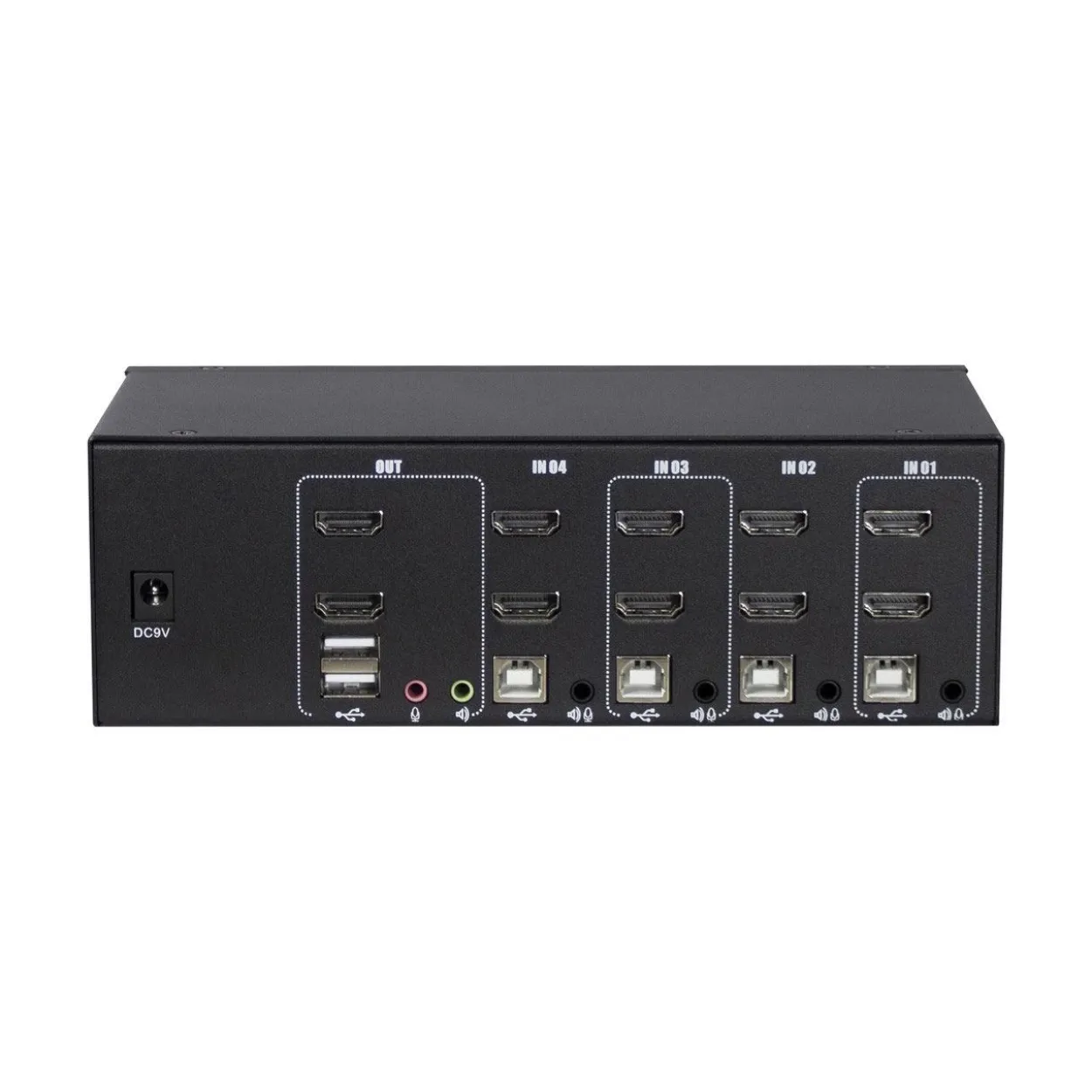 Inter-Tech KVM Switch KVM AS-42HA Metall