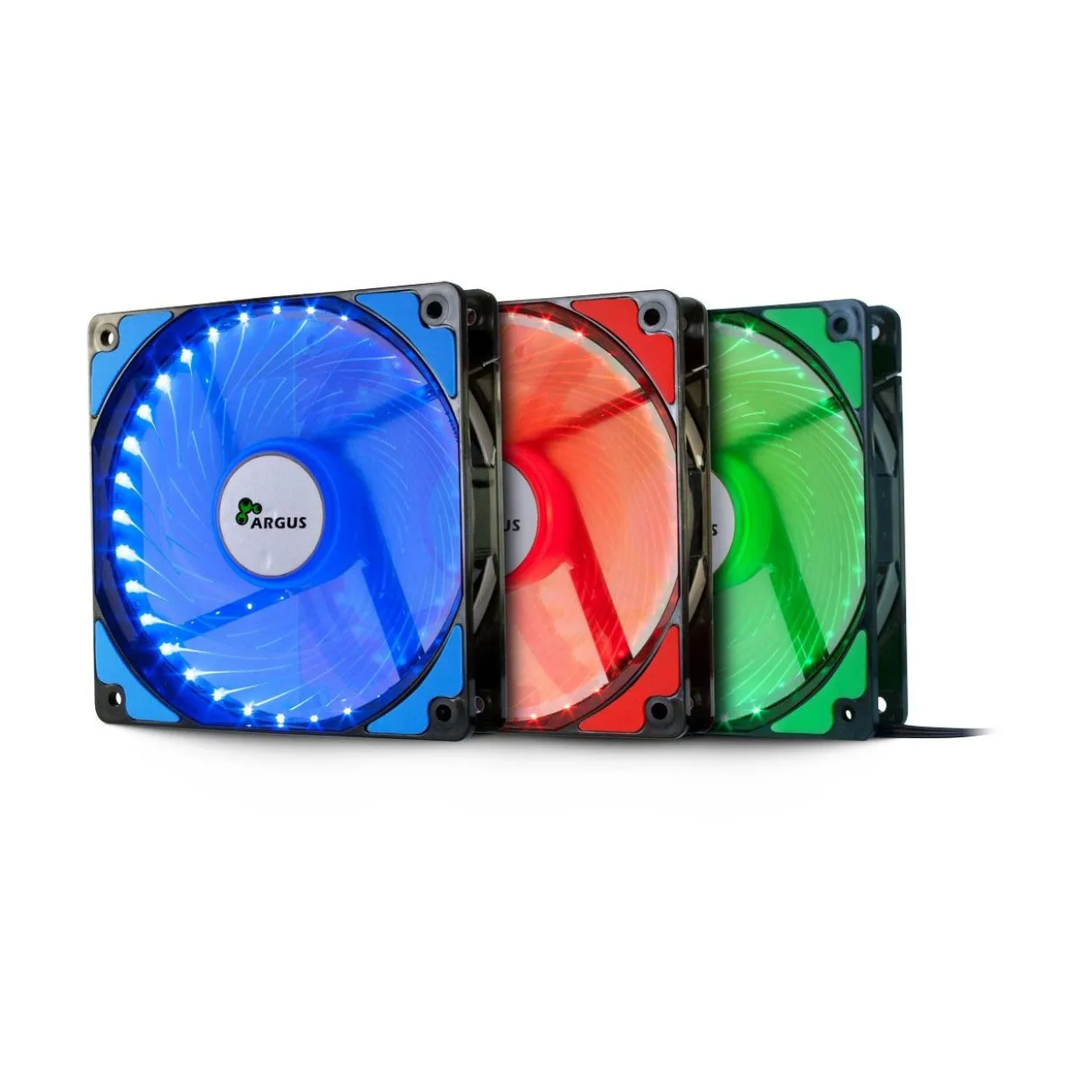 Inter-Tech L-12025 120x120x25mm 1200 U/min 20 dB(A) schwarz/blau