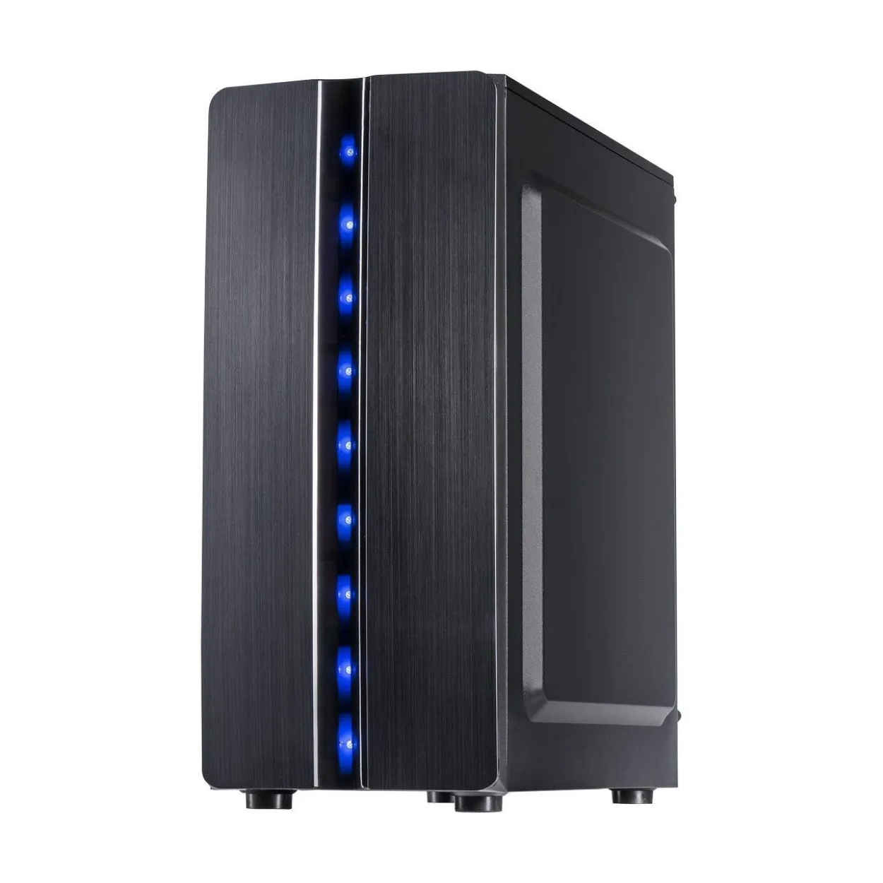 Inter-Tech Thunder mit Sichtfenster Midi Tower ohne Netzteil schwarz