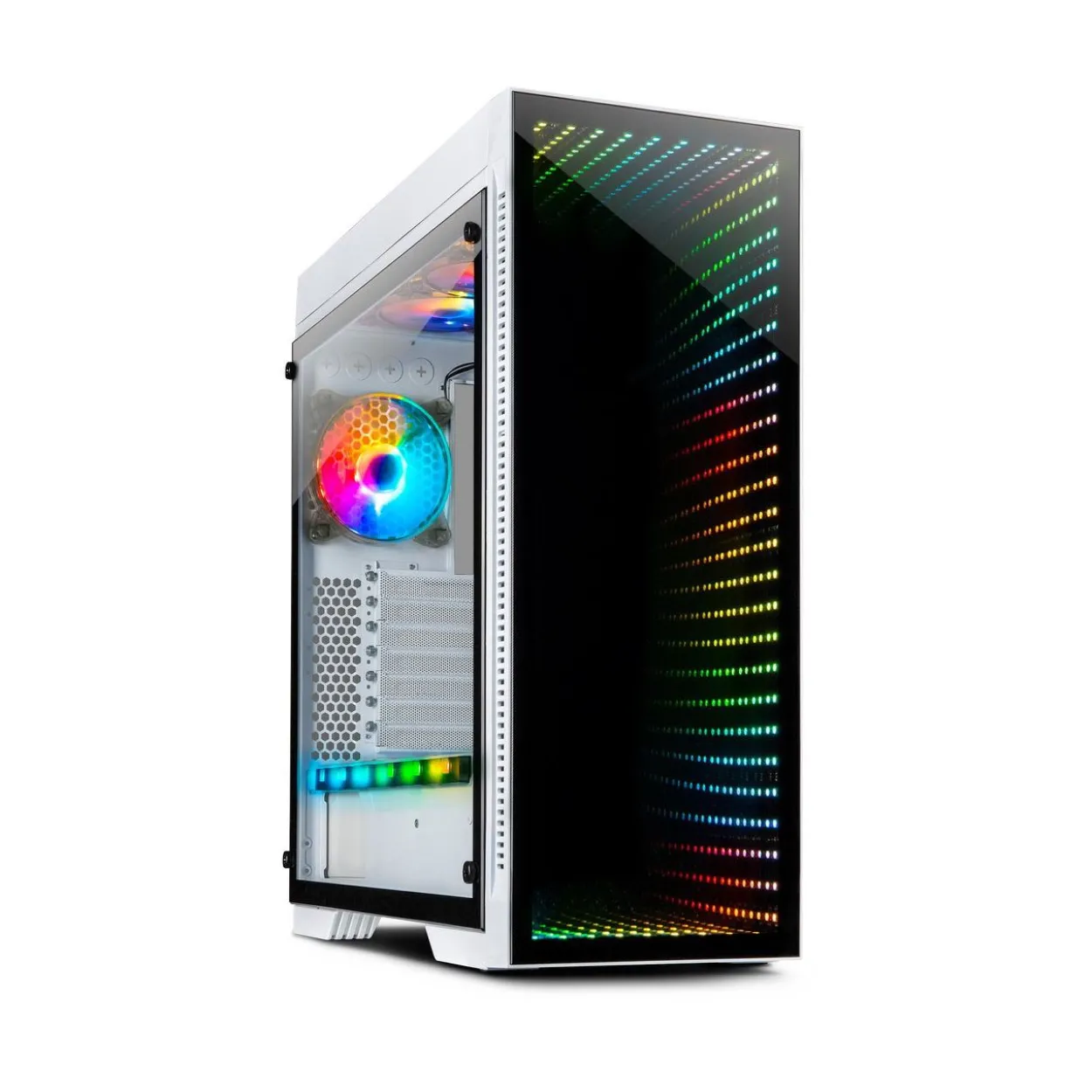 Inter-Tech X-908 Infini2 mit Sichtfenster Midi Tower ohne Netzteil weiss
