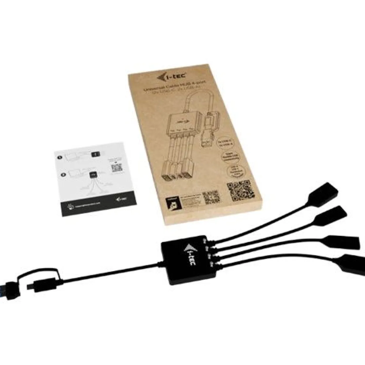 I-TEC USB-C/A CABLE HUB 4 PORTS USB-C/A TO 2X USB-C + 2X USB-A