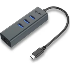 I-TEC USB-C Metal Hub + GLAN Adapter