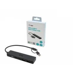 I-TEC USB-C Metal HUB 2xUSB 3.0 2xUSB-C 5Gbps ohne netzteil ideal fuer Notebook Ultrabook Tablet PC