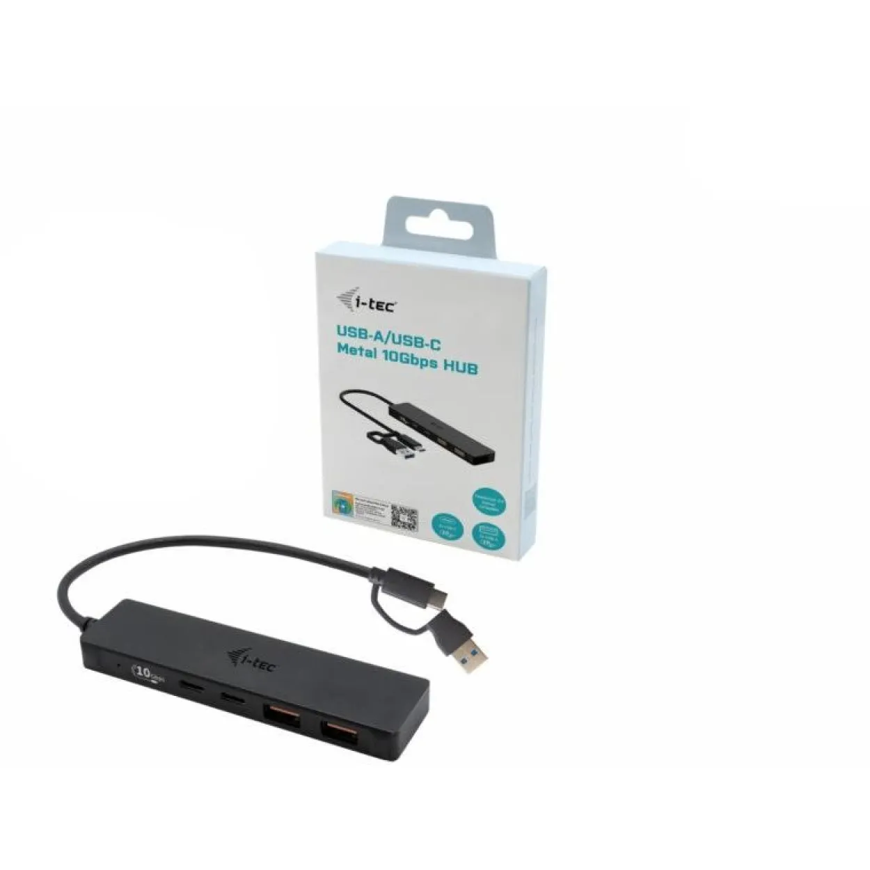 I-TEC USB-C Metal HUB 2xUSB 3.0 2xUSB-C 5Gbps ohne netzteil ideal fuer Notebook Ultrabook Tablet PC