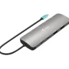I-TEC USB-C Metal Nano Dock 2x HDMI 1x GLAN 2x USB 3.2 2x USB 2.0 1x USB-C 3.2 Gen.1 Data 1x USB-C 100W PD + Netzteil 100W