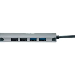 I-TEC USB-C Metal Nano Dock 2x HDMI 1x GLAN 2x USB 3.2 2x USB 2.0 1x USB-C 3.2 Gen.1 Data 1x USB-C 100W PD + Netzteil 100W