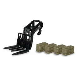 Jamara Frontlader mit Gabel & 4 Heuballen f?r RC-Traktor 1:2