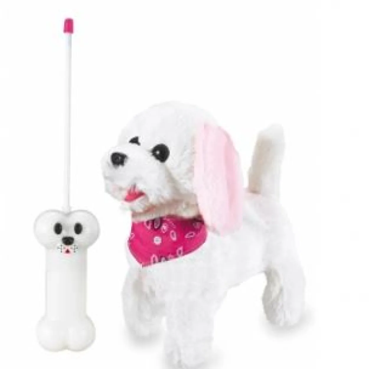 Jamara Plüschhund Trixi RC weiss/rosa 27MHz