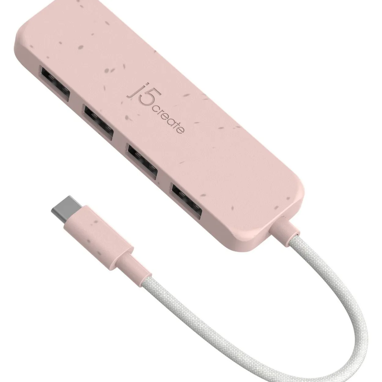 J5CREATE ECO-FRIENDLY USB-C TO 4-PORT TYPE-A GEN 2 HUB JHC341ER-N