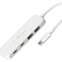 J5CREATE ECO-FRIENDLY USB-C TO 4-PORT TYPE-C TYPE-A GEN 2 HUB JCH342EW-N