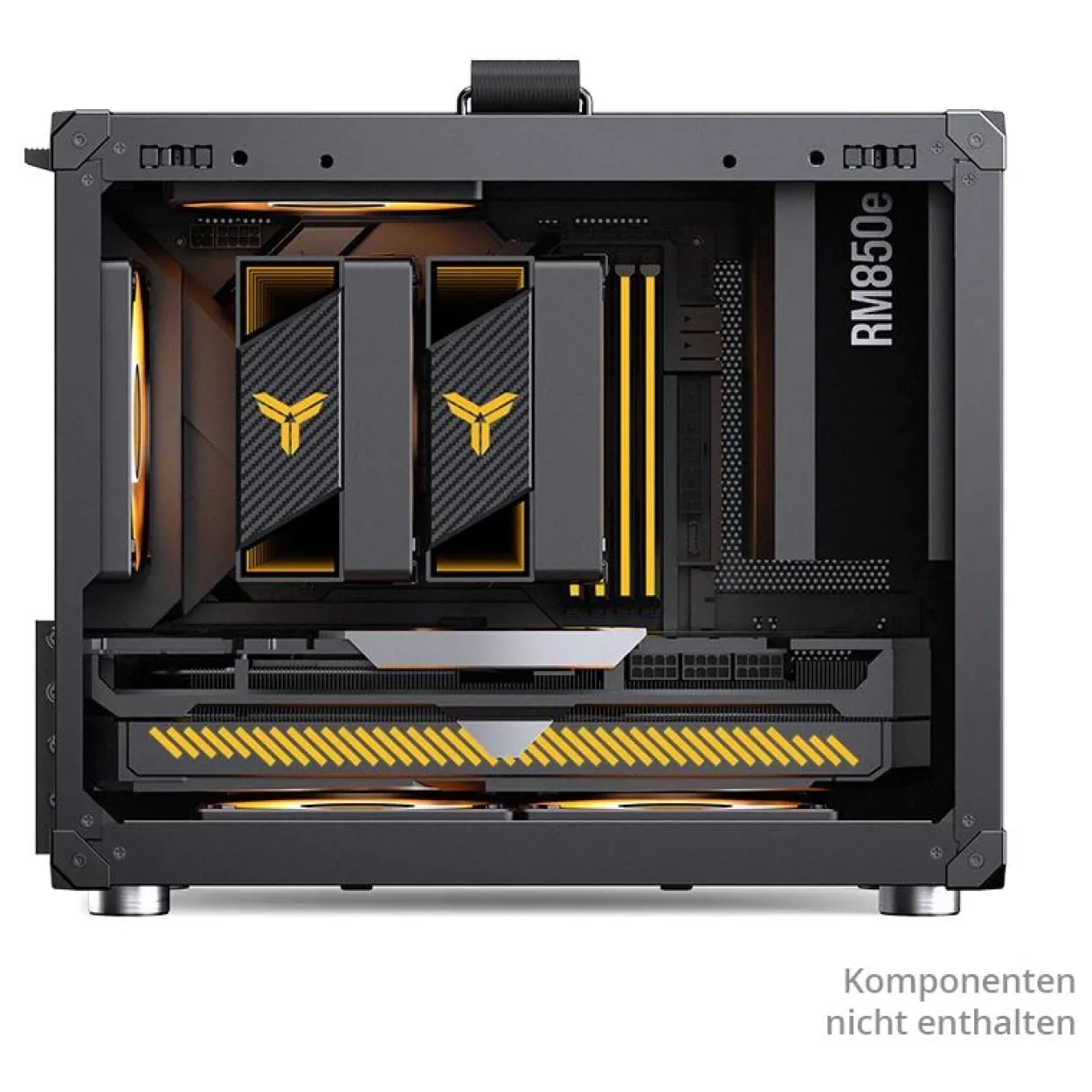 Jonsbo C6 MAX PC-Gehäuse, Mini-Gehäuse, Micro-ATX, Tempered Glass - schwarz