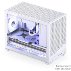 Jonsbo D32 PRO White PC-Gehäuse, Mini-Gehäuse, mATX, Tempered Glass - weiß