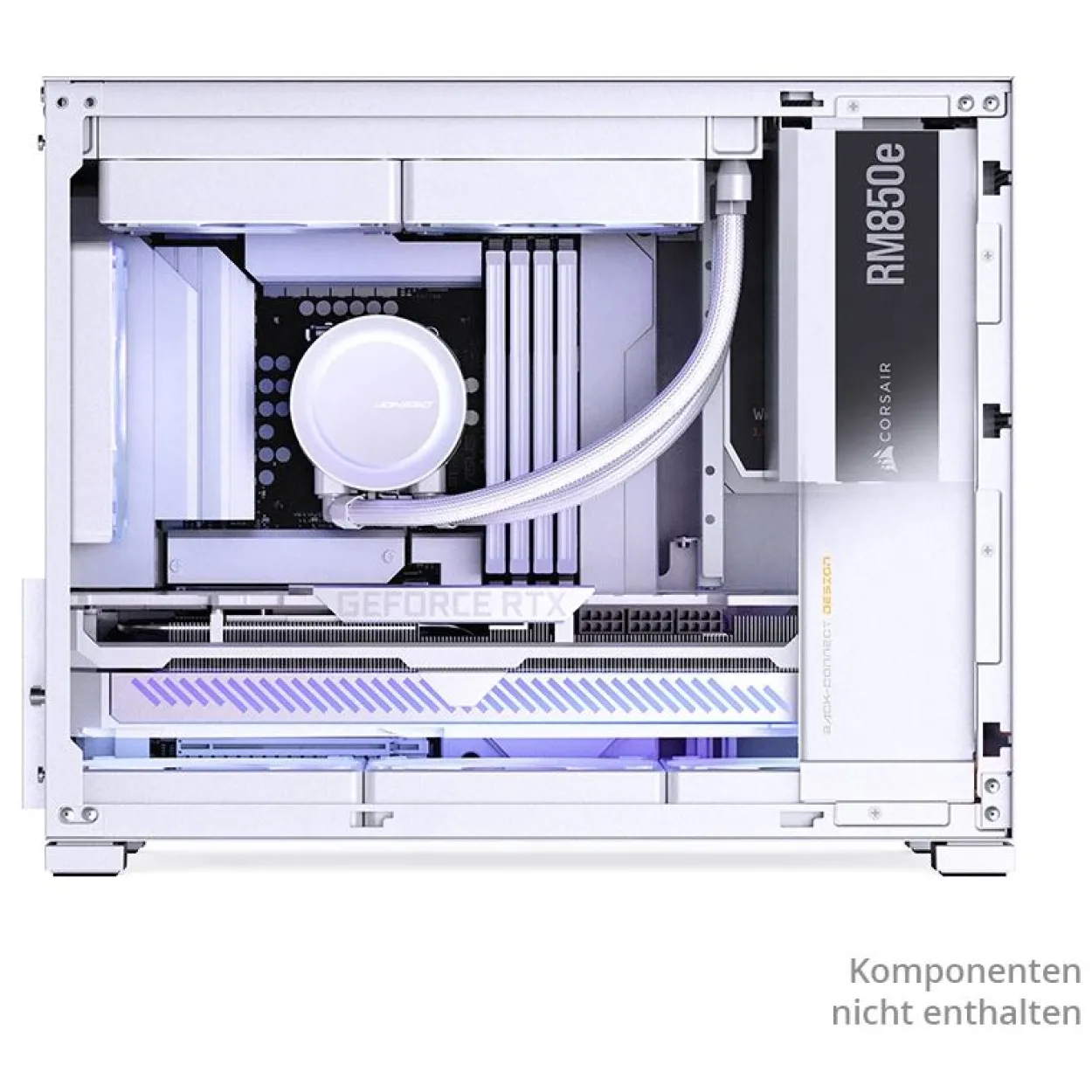 Jonsbo D32 STD White PC-Gehäuse, Mini-Gehäuse, mATX, Tempered Glass - weiß