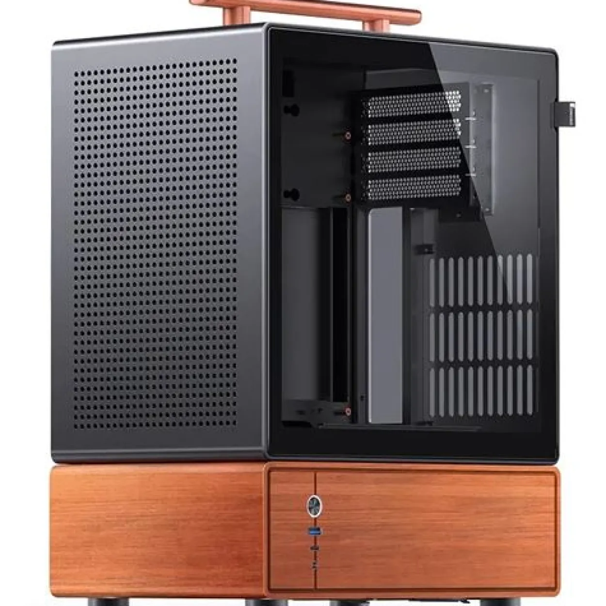Jonsbo T7 PC-Gehäuse, Midi-Tower, mATX, Tempered Glass - schwarz