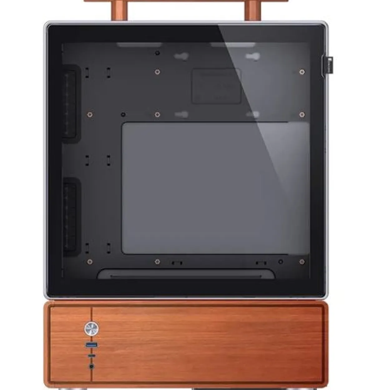 Jonsbo T7 PC-Gehäuse, Midi-Tower, mATX, Tempered Glass - silber