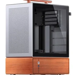Jonsbo T7 PC-Gehäuse, Midi-Tower, mATX, Tempered Glass - silber