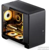 Jonsbo U4 Mini Micro-ATX-Gehäuse, Tempered Glass - schwarz
