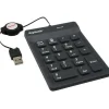 KeySonic Silikon USB Keypad für PC (ACK-118BK)