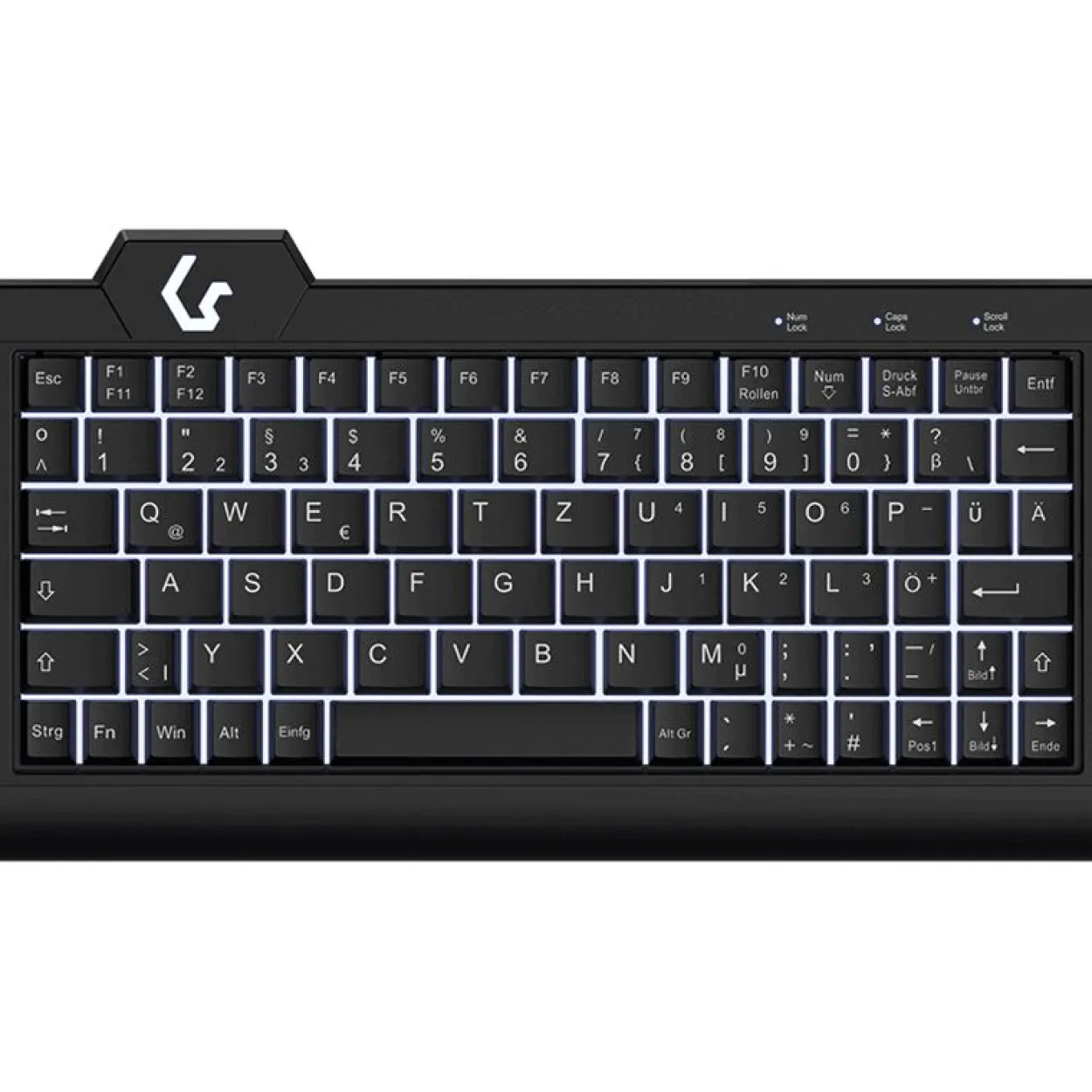 Keysonic TAS KSK-3010ELC (DE) Super-Mini USB/PS/2 schwarz