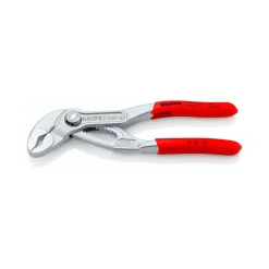 Knipex Cobra Rohr- / Wasserpumpen-Zange 87 03 125 (rot, Länge 125mm, für Rohre bis 1")