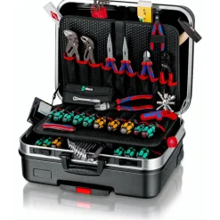 Knipex Werkzeugkoffer "BIG Basic Move" Mechanik, 90-teilig (schwarz, mit Werkzeug-Sortiment für Handwerker)