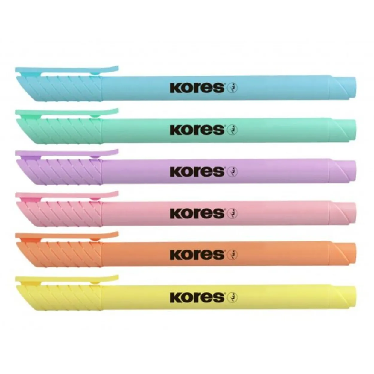Kores Highliner Pastell Textmarker farbsortiert, 6 St.