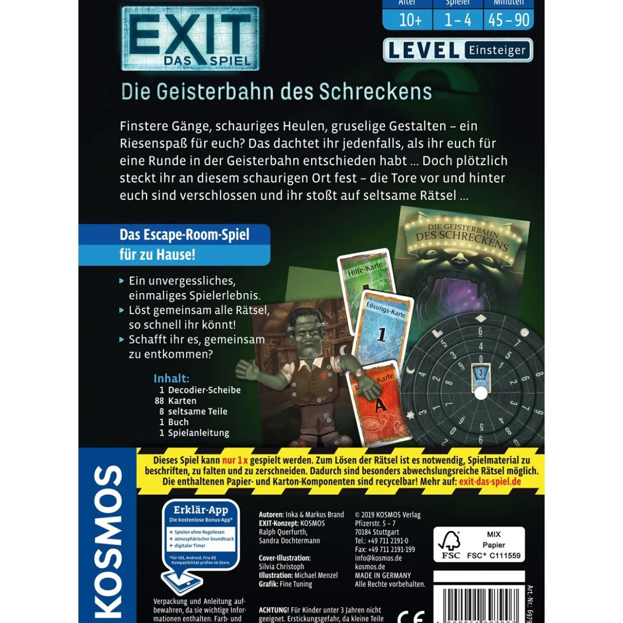 KOSMOS EXIT - Das Spiel: Die Geisterbahn des Schreckens Escape-Room Spiel
