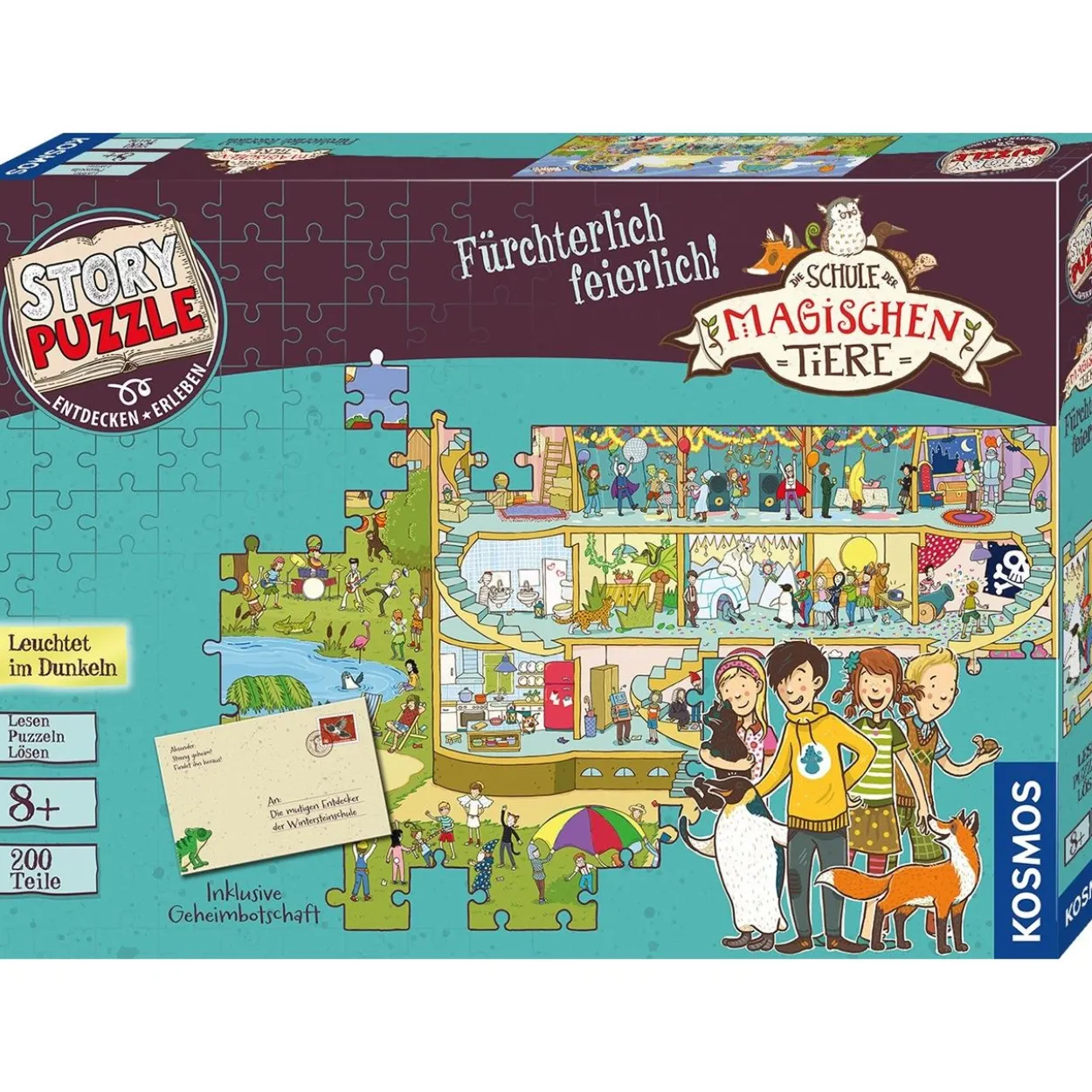 Kosmos Story Puzzle: Die Schule der magischen Tiere - Fürchterlich feierlich!