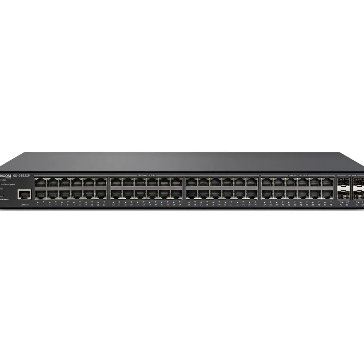 Lancom GS-3652XP Managed L3-Lite Multi-Gig PoE+802.3at Switch 36x 1GE PoE+ / 12x 2,5GE PoE+ / 4x 10G SFP+ Ports 212GBit/s