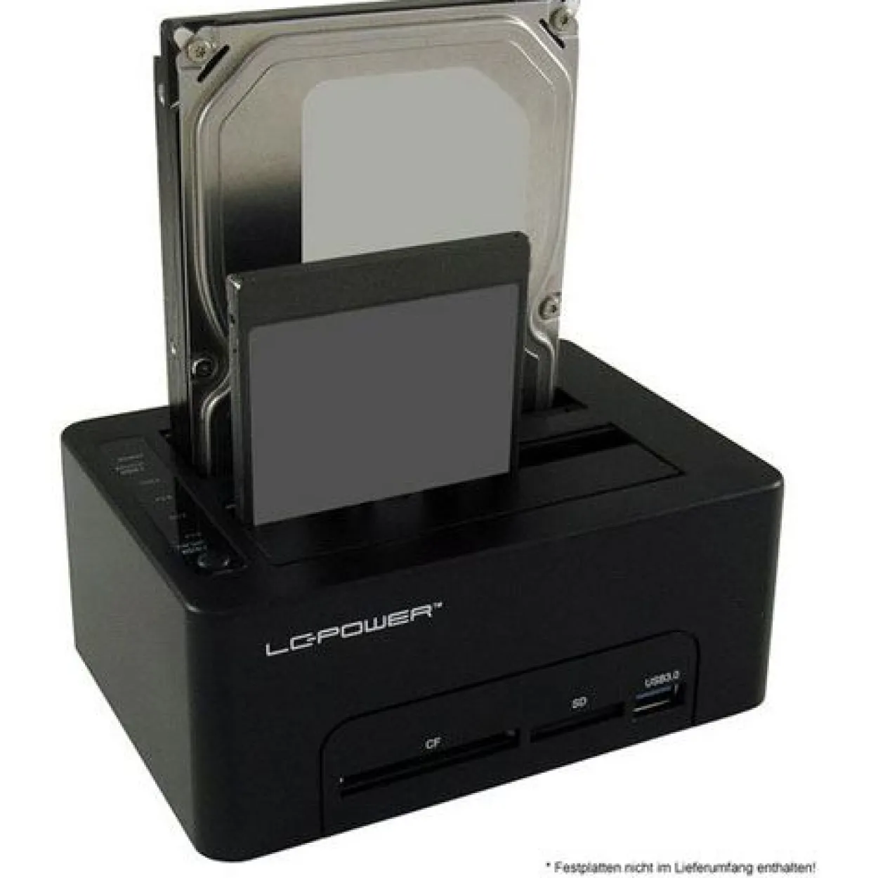 LC-Power LC-DOCK-U3-CR USB3.0 Dual Bay Docking/Cardreader