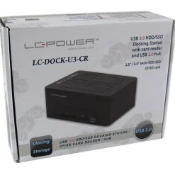 LC-Power LC-DOCK-U3-CR USB3.0 Dual Bay Docking/Cardreader