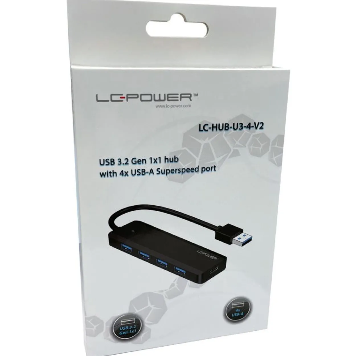 LC-Power LC-HUB-U3-4-V2 4xUSBA 1XUSB-C Black retail