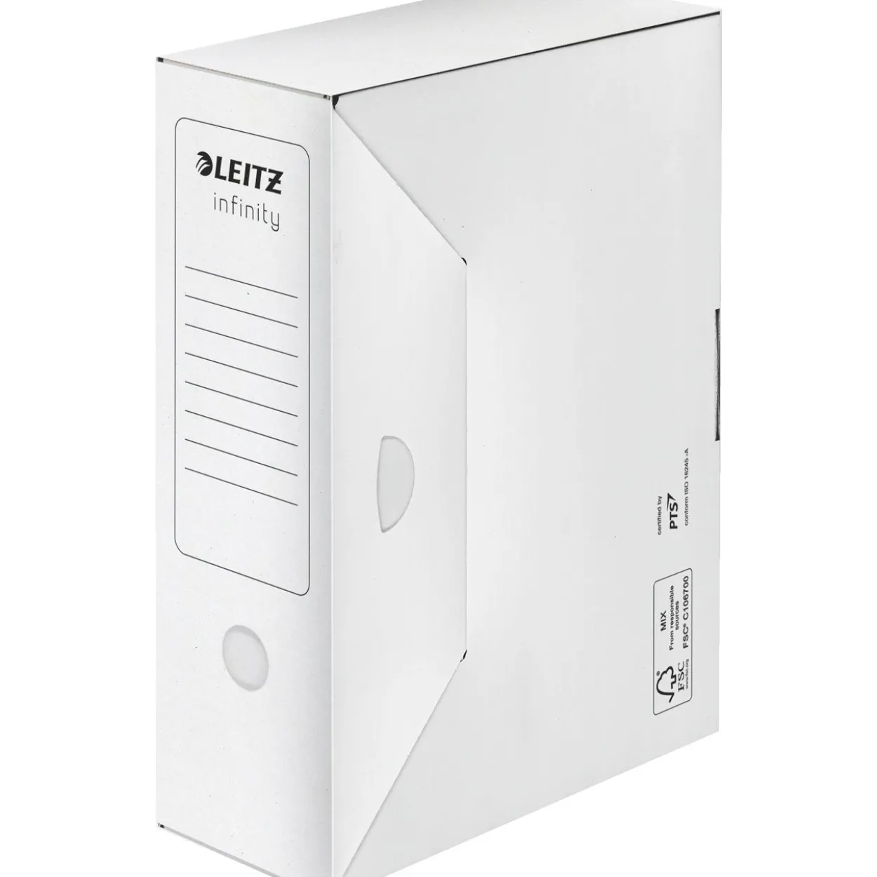 LEITZ 10 Archivboxen Infinity weiß 10,0 x 33,0 x 25,5 cm