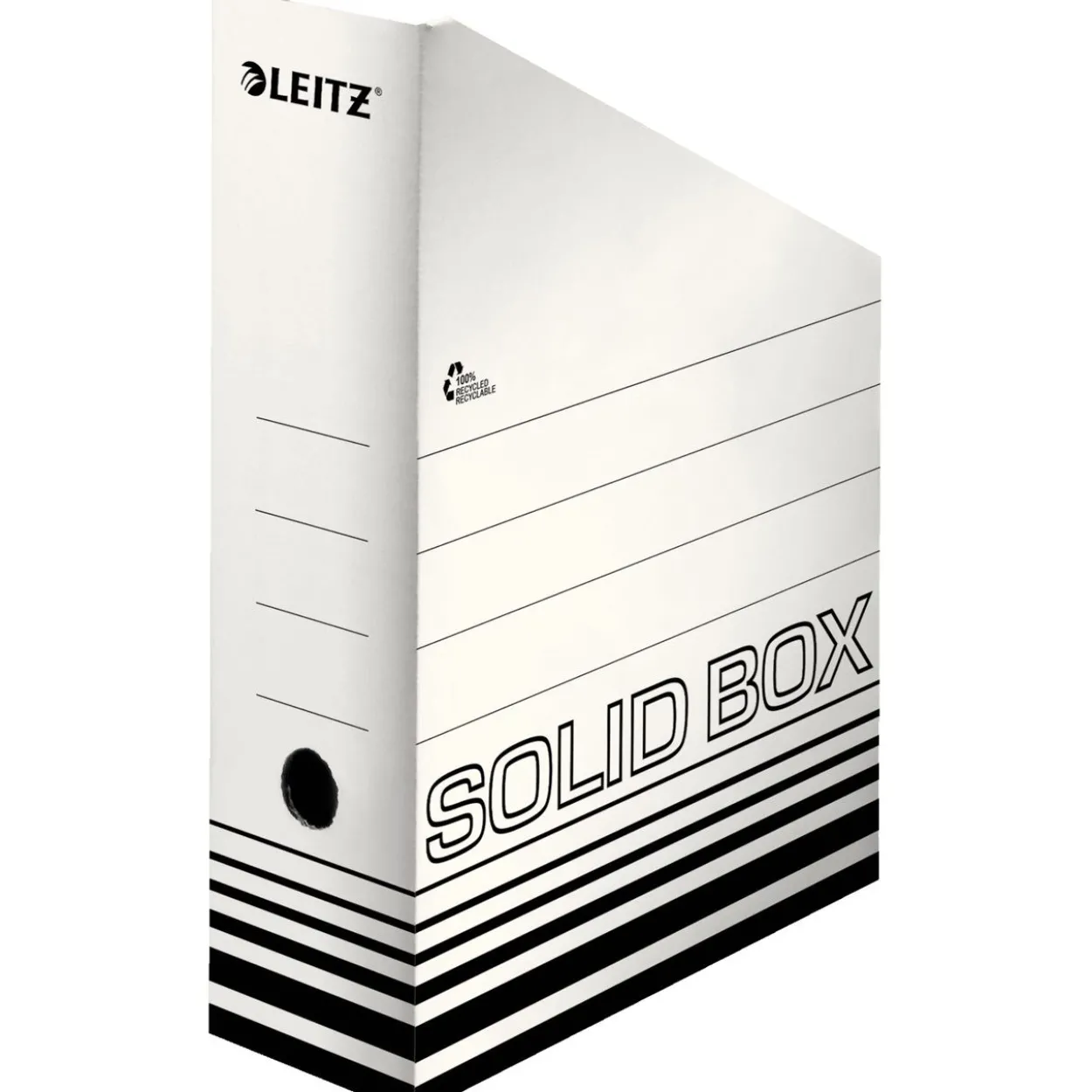 LEITZ 10 Archiv-Stehsammler Solid weiß