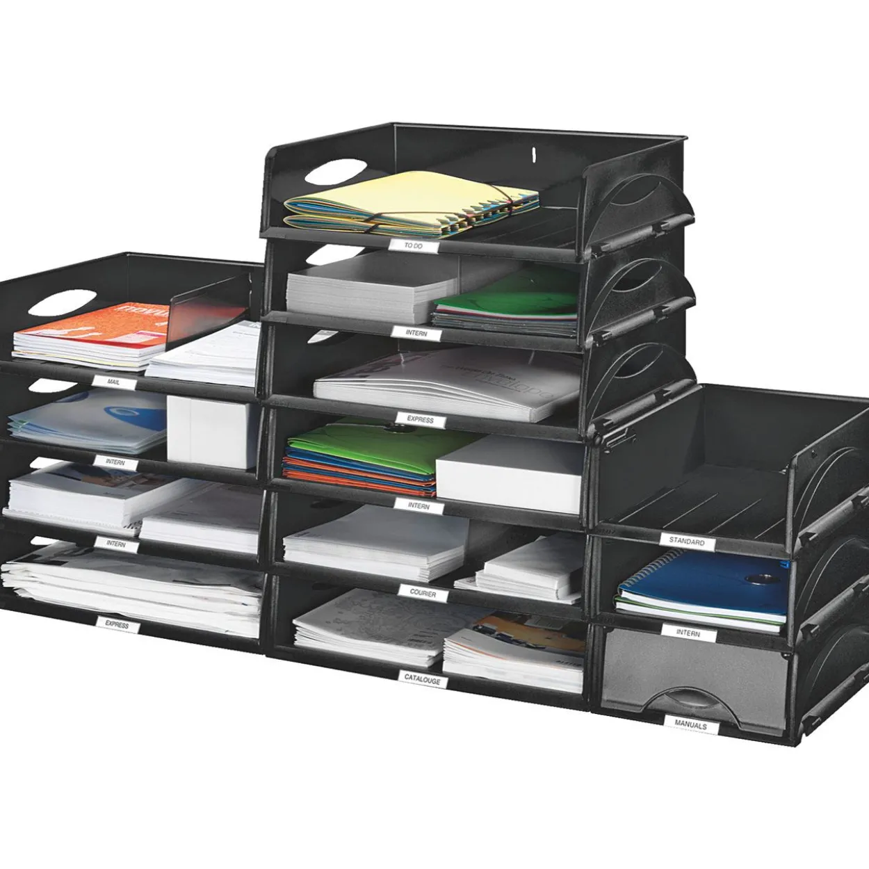LEITZ Briefablage Sorty A4 quer grau