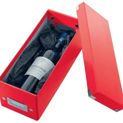 LEITZ CD-/DVD-Box Click & Store rot, 1 St.
