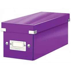 LEITZ CD-/DVD-Box Click & Store violett, 1 St.