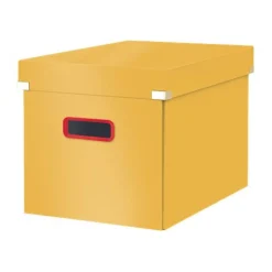 LEITZ Click & Store Cosy Aufbewahrungsbox 32,5 l gelb 32,0 x 36,0 x 31,0 cm