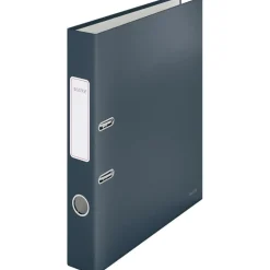 LEITZ Cosy Soft-Touch Ordner samtgrau stabile Pappe 5,2 cm DIN A4